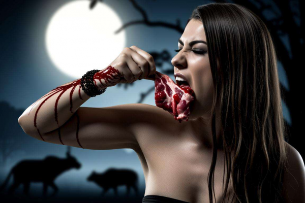 梦见吃生肉什么意思：背后隐藏的神秘寓意与心理暗示