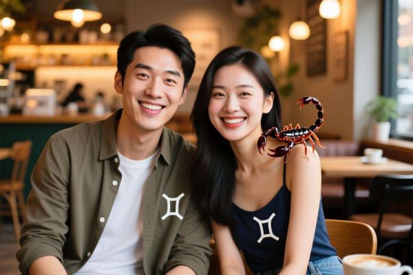 男双子与女天蝎座相配吗