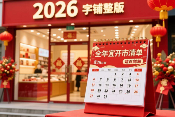 2026年店铺开业好日子完整版｜全年宜开市清单，建议收藏