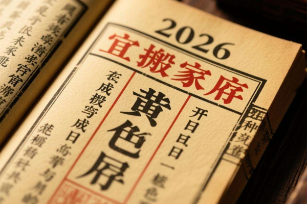 老黄历2026:哪些“成日”和“开日”适合搬家