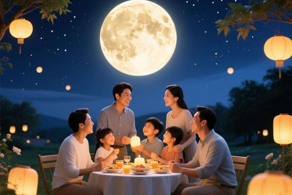 中秋梦见月圆，家宅安宁，团圆和睦，诸事顺心