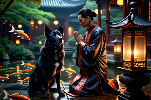 梦见大黑狗是什么意思周公解梦，深度解析梦境寓意