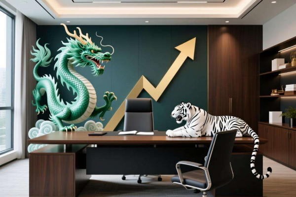 办公桌风水布局:左青龙右白虎,事业高升的秘诀