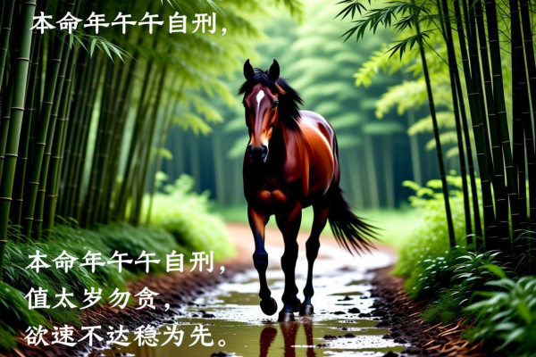 属马2026运势：本命年午午自刑，值太岁勿贪，欲速不达稳为先