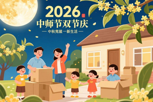2026年教师节/中秋节搬家吉日：团圆之日，家宅和睦