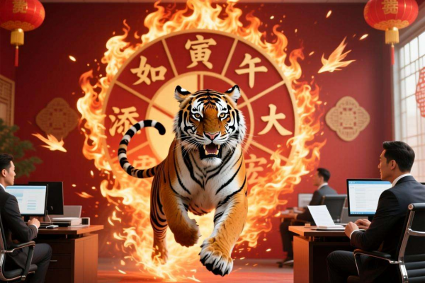 属虎2026运势：寅午半合火局，贵人带飞，事业大展宏图