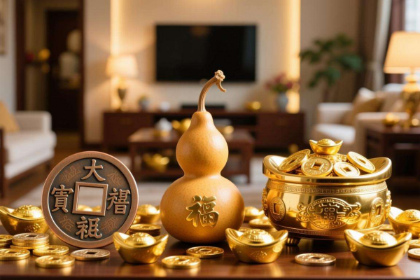 家中财位放什么最旺财？铜钱、葫芦、聚宝盆，作用大不同