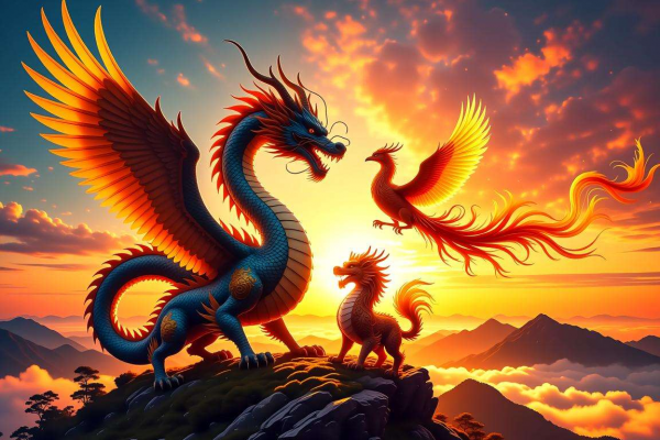 梦见龙、凤、麒麟，大吉之兆，贵人相助，事业腾飞